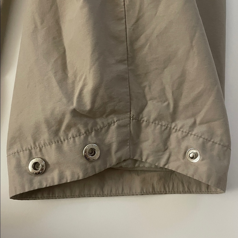 Frankie Shop Beige Hooded Button Front Oversized Parka - Picture 15 of 16